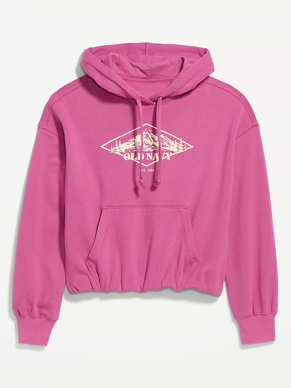 SoComfy Bubble-Hem Hoodie Sweatshirt
