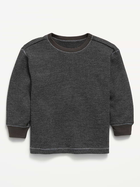 Long Long-Sleeve Waffle Knit T-Shirt for Toddler Boys on clearance at Old Navy — 40% off