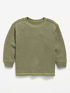 Image number 1 showing, Long-Sleeve Waffle Knit T-Shirt for Toddler Boys