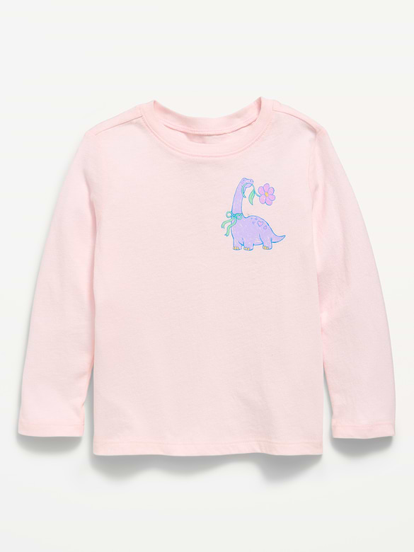 Long-Sleeve Graphic T-Shirt for Toddler Girls