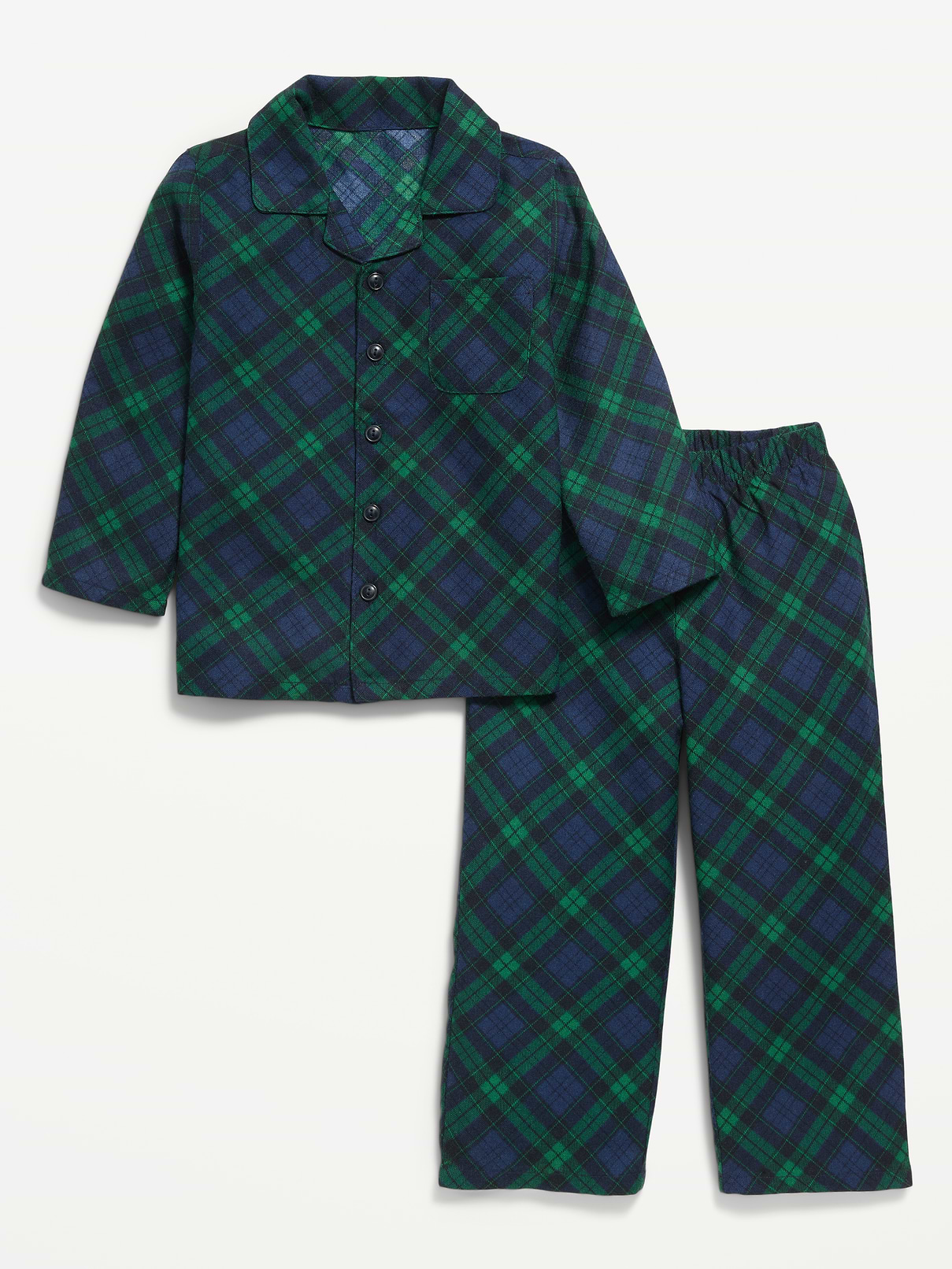 Image number 3 showing, Unisex Flannel Pajama Set for Toddler