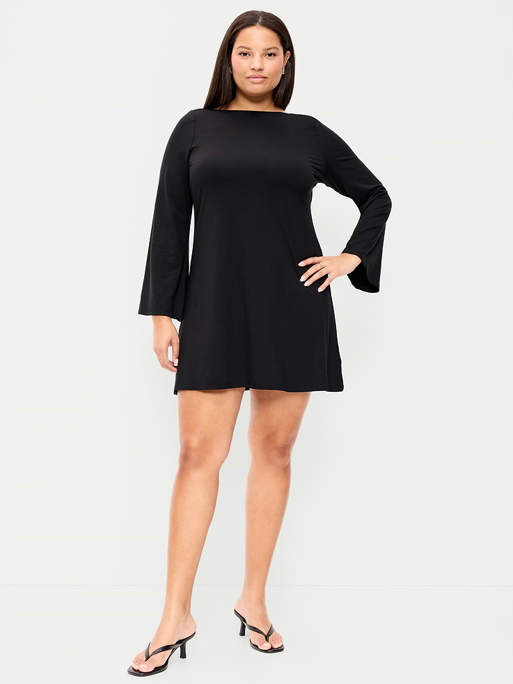 Image number 8 showing, Low-Back Flare Mini Dress