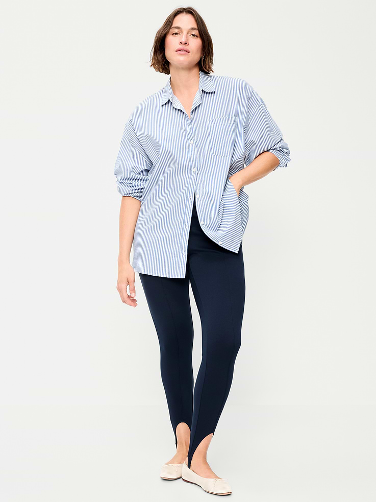 Image 5 of 8, High-Waisted Stirrup Leggings for Women