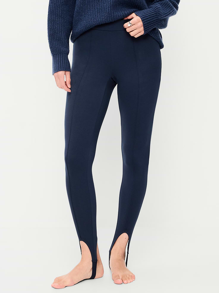 Image 2 of 8, High-Waisted Stirrup Leggings for Women