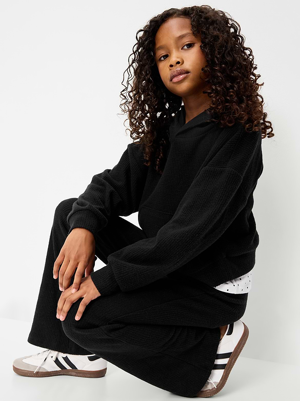 CozePlush Pullover Hoodie and Pants Set for Girls