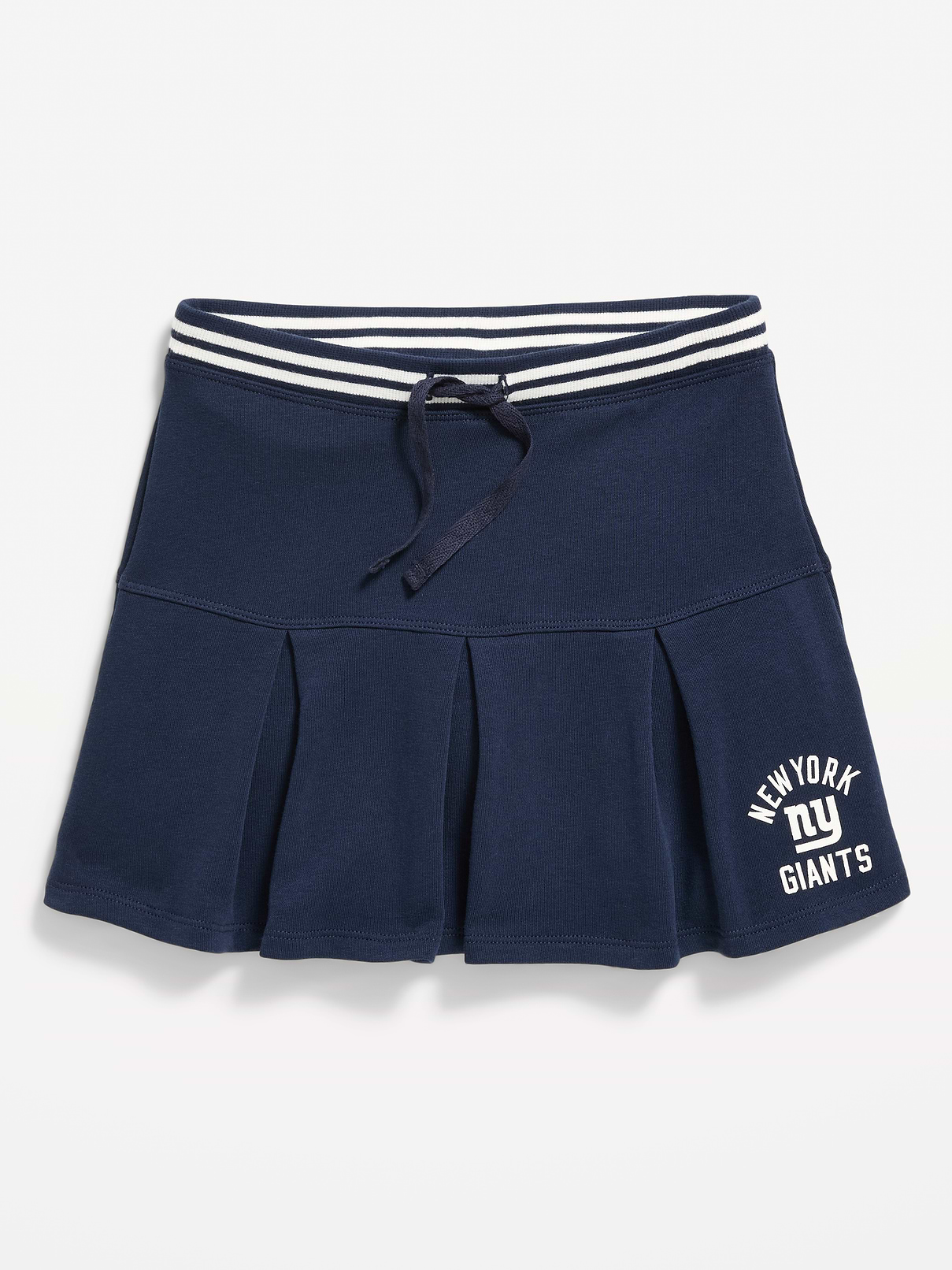 Image number 1 showing, New York Giants French Terry Pleated Skort for Girls