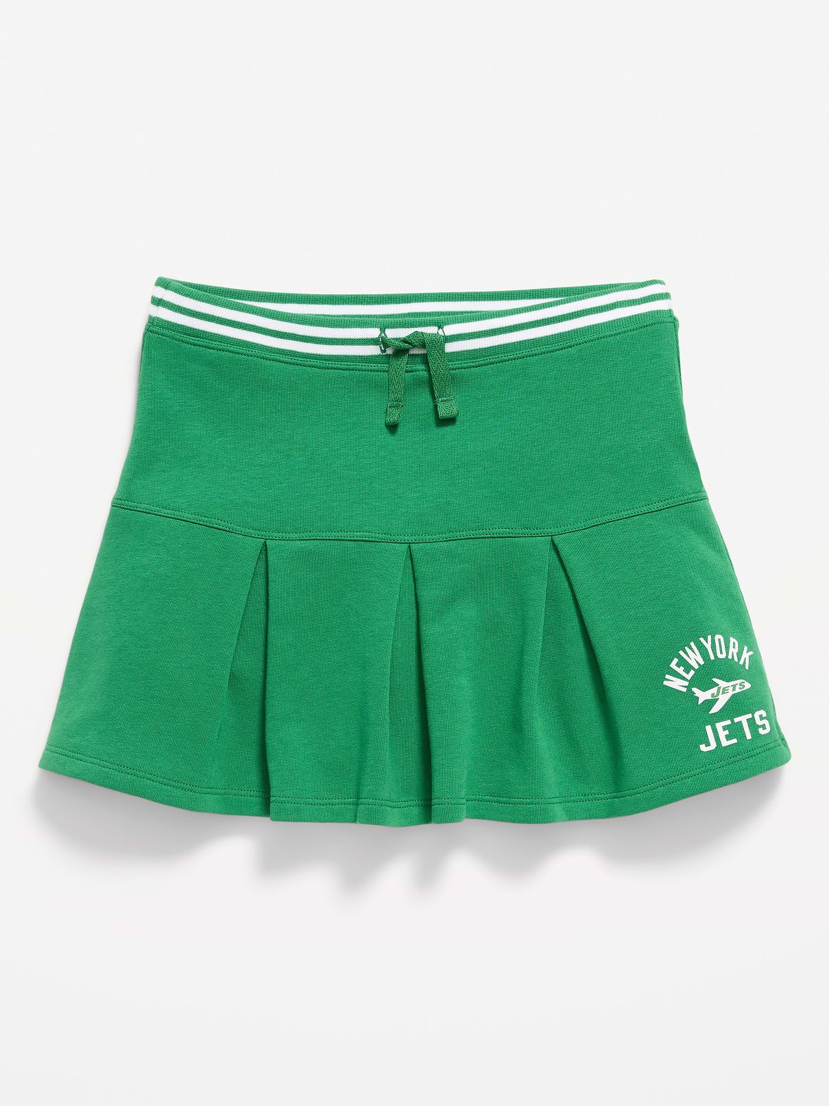 Image number 1 showing, New York Jets French Terry Pleated Skort for Girls
