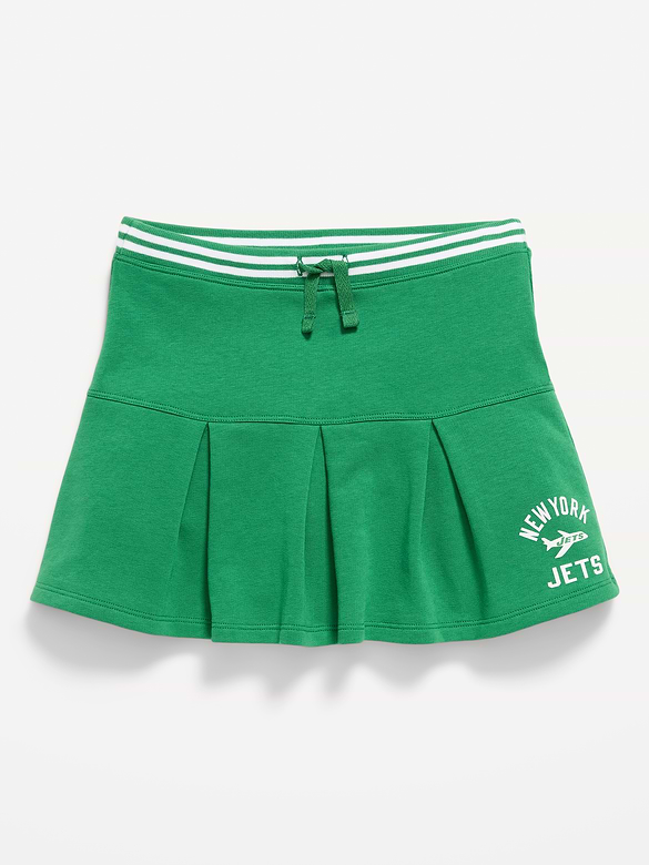 New York Jets French Terry Pleated Skort for Girls