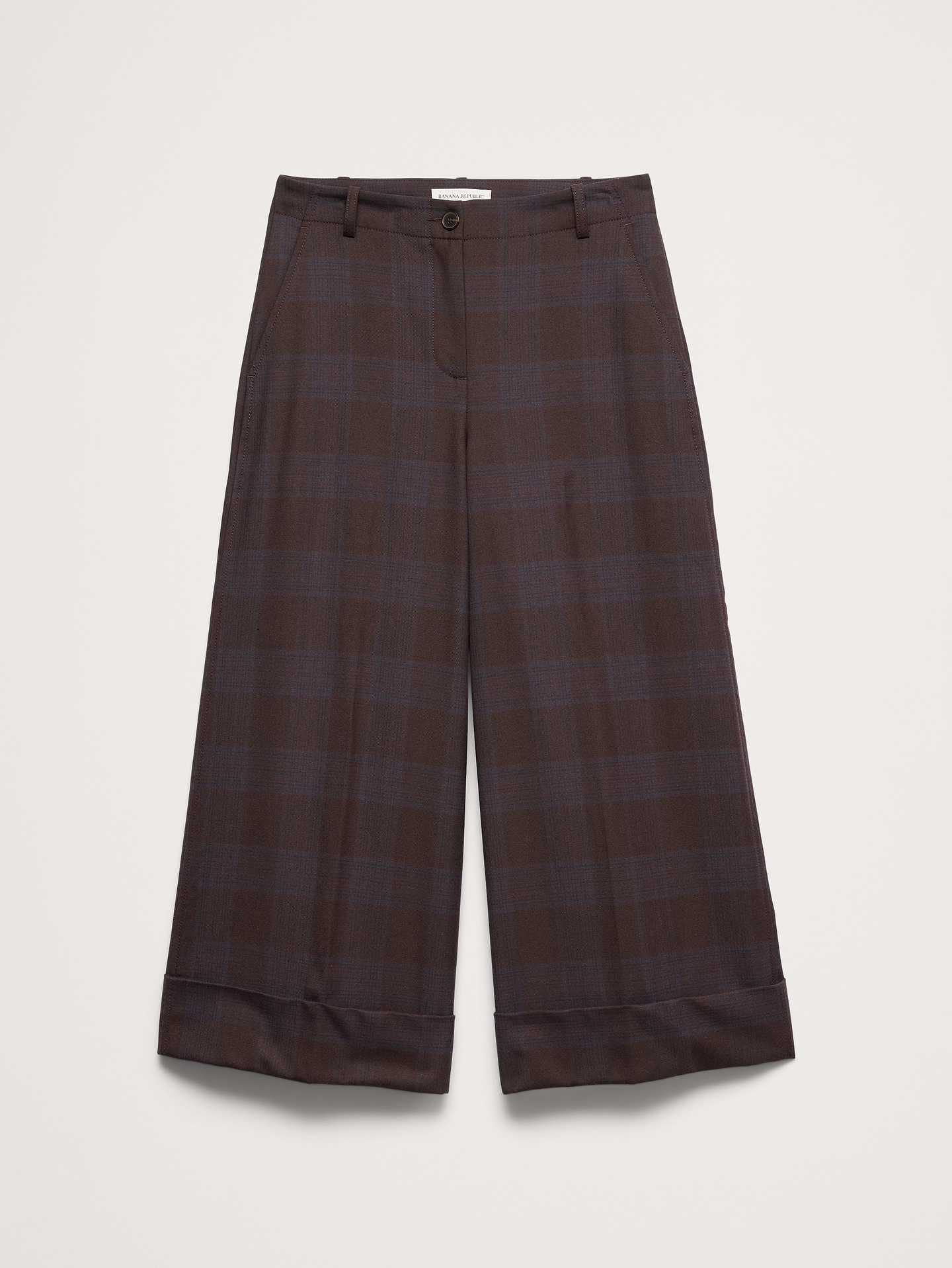 Image number 5 showing, High-Rise Twill Culotte