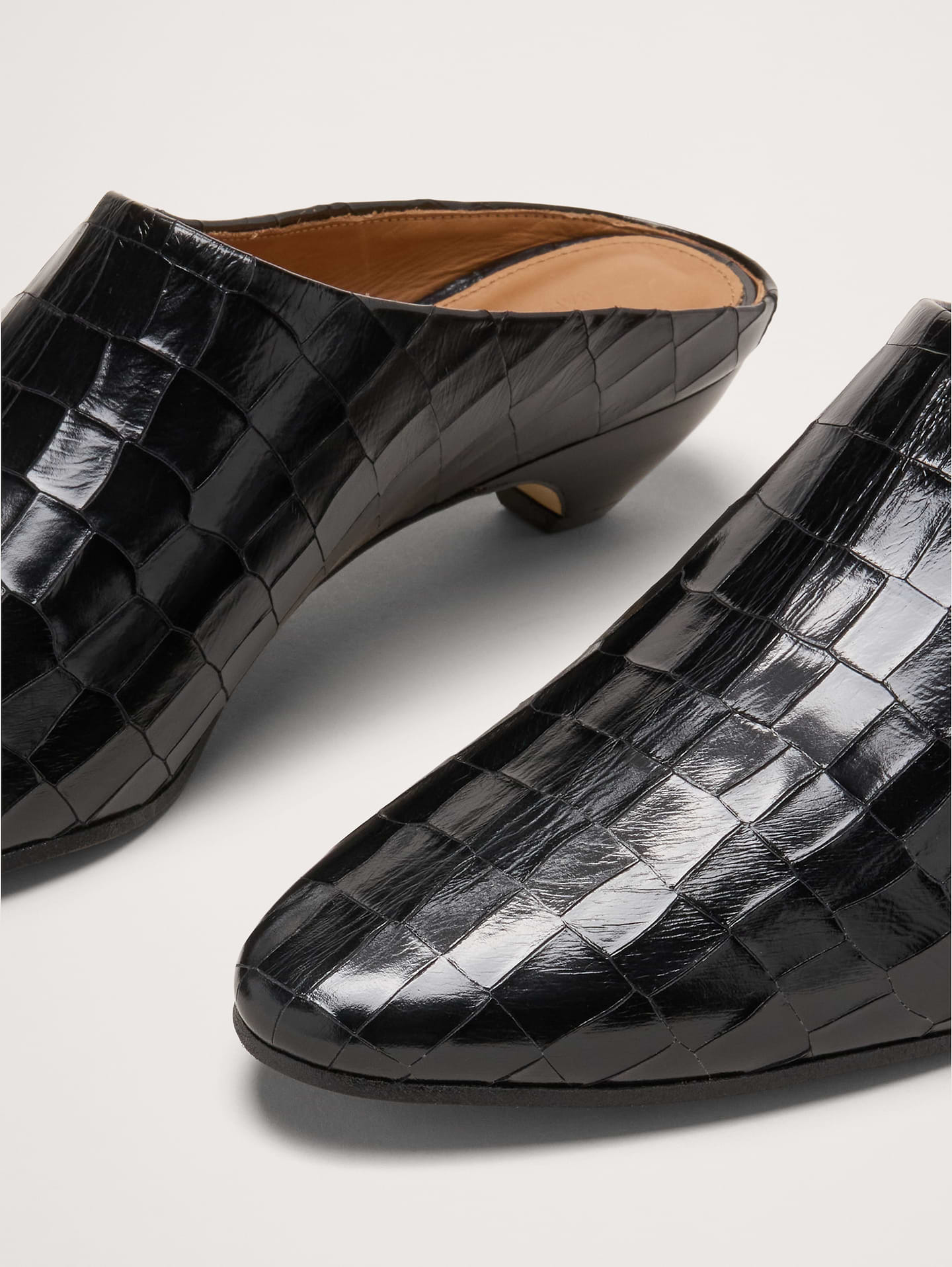 Image 5 of 8, Italian Leather Mule