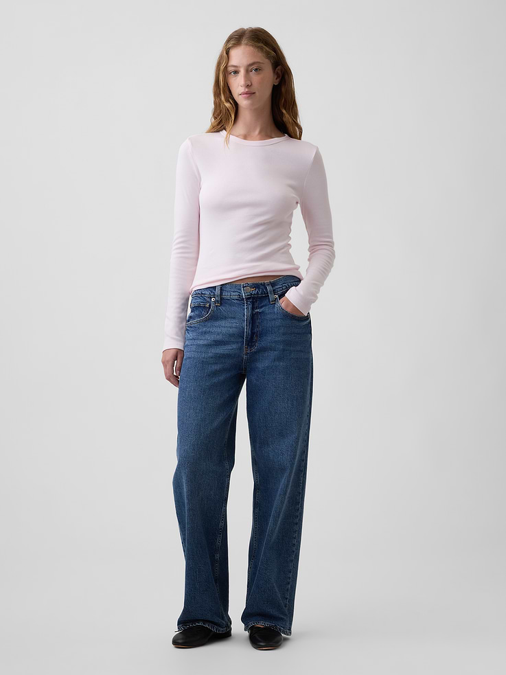 Image number 3 showing, Modern Ribbed Crewneck T-Shirt
