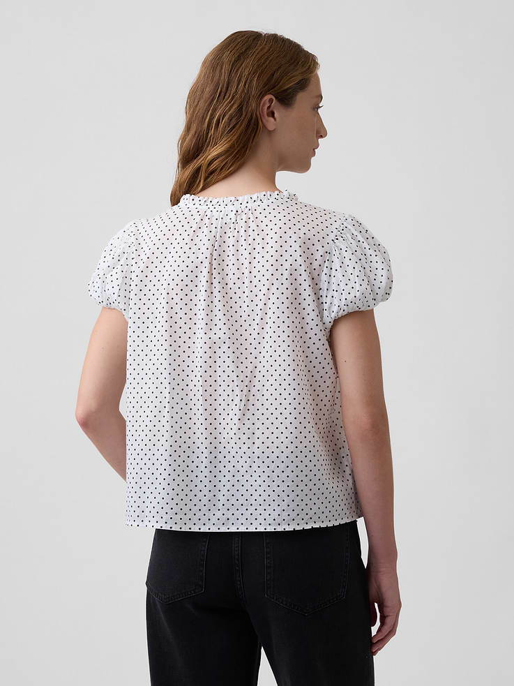 Image 2 of 5, Relaxed Puff Sleeve Top