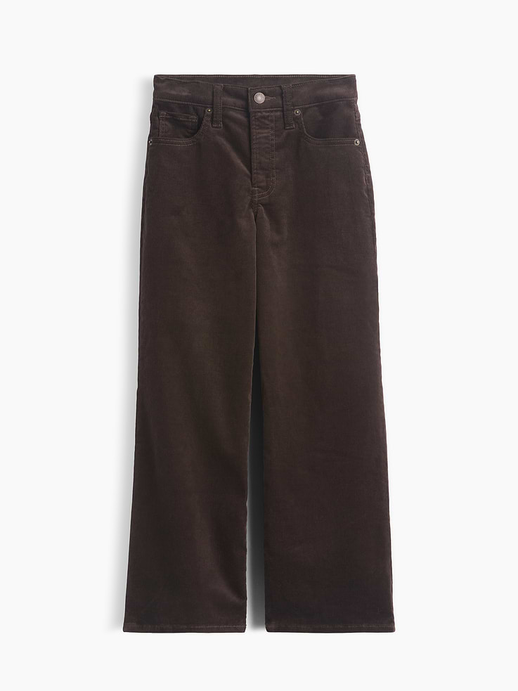 Image number 1 showing, Kids Low Rise Corduroy Stride Wide-Leg Jeans