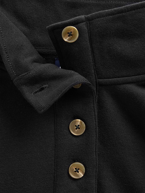 VintageSoft Oversized Henley Pullover