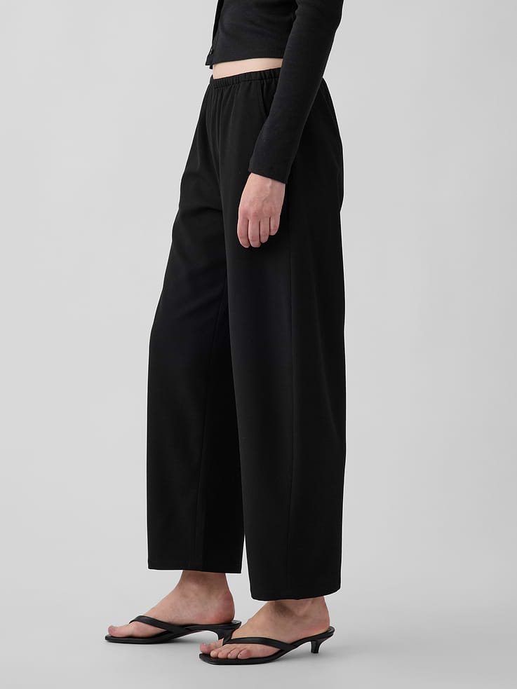 Image 3 of 6, Mid Rise Easy Barrel Ankle Pants