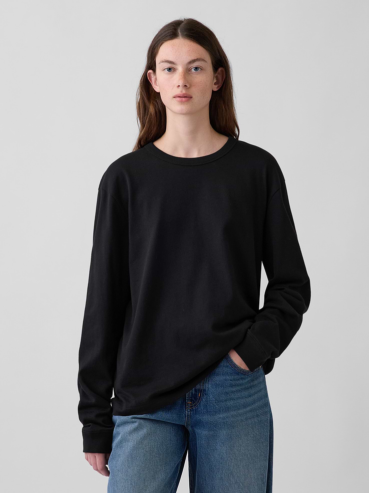 L'image numéro 5 présente T-shirt décontracté en tissu épais