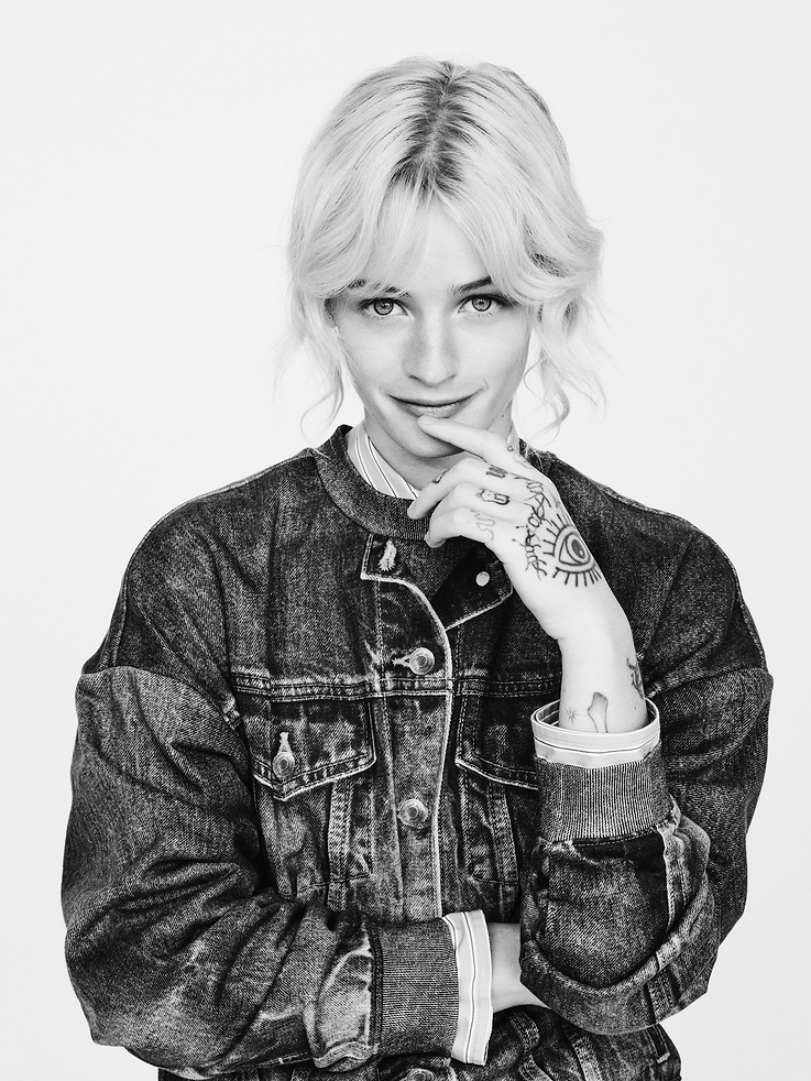 Image number 8 showing, GapStudio Printed Denim Sweatshirt
