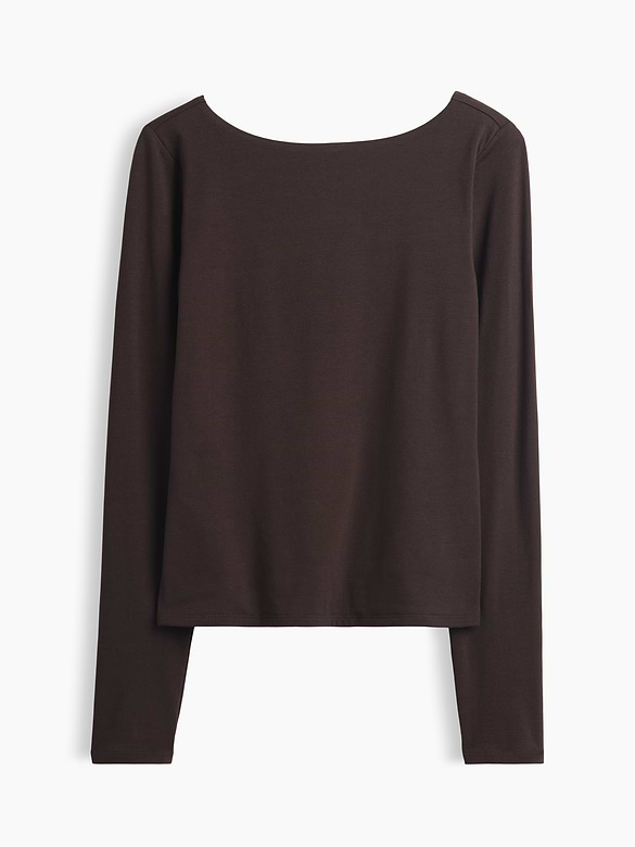 CloseKnit Jersey Scoop-Back T-Shirt