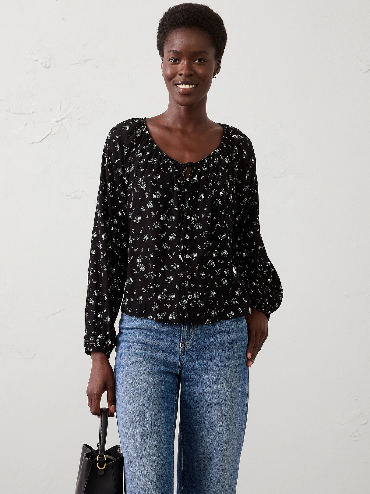 Scoop-Neck Blouse | Banana Republic Factory