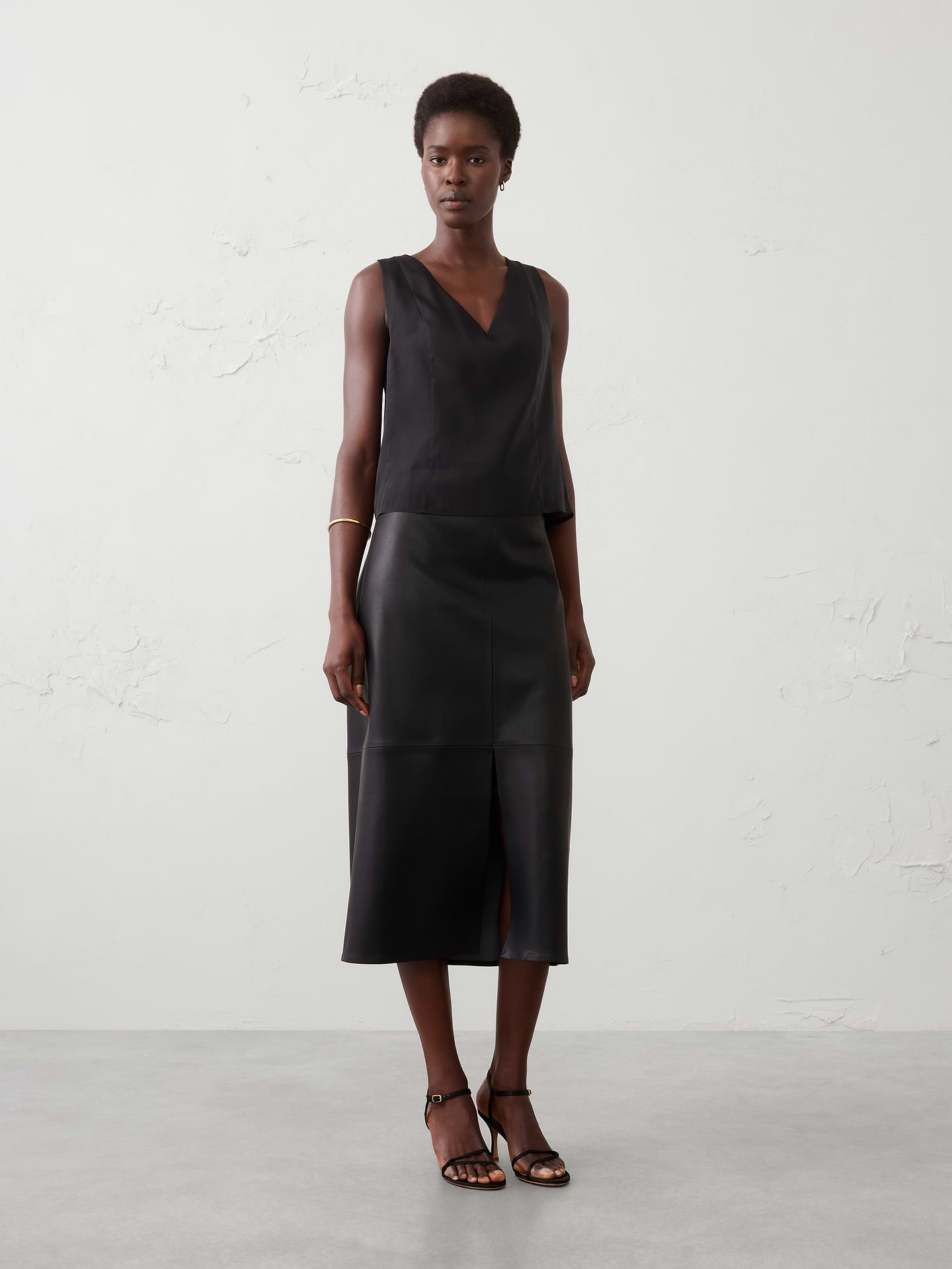 Image number 1 showing, Organza Button-Back Shell Top