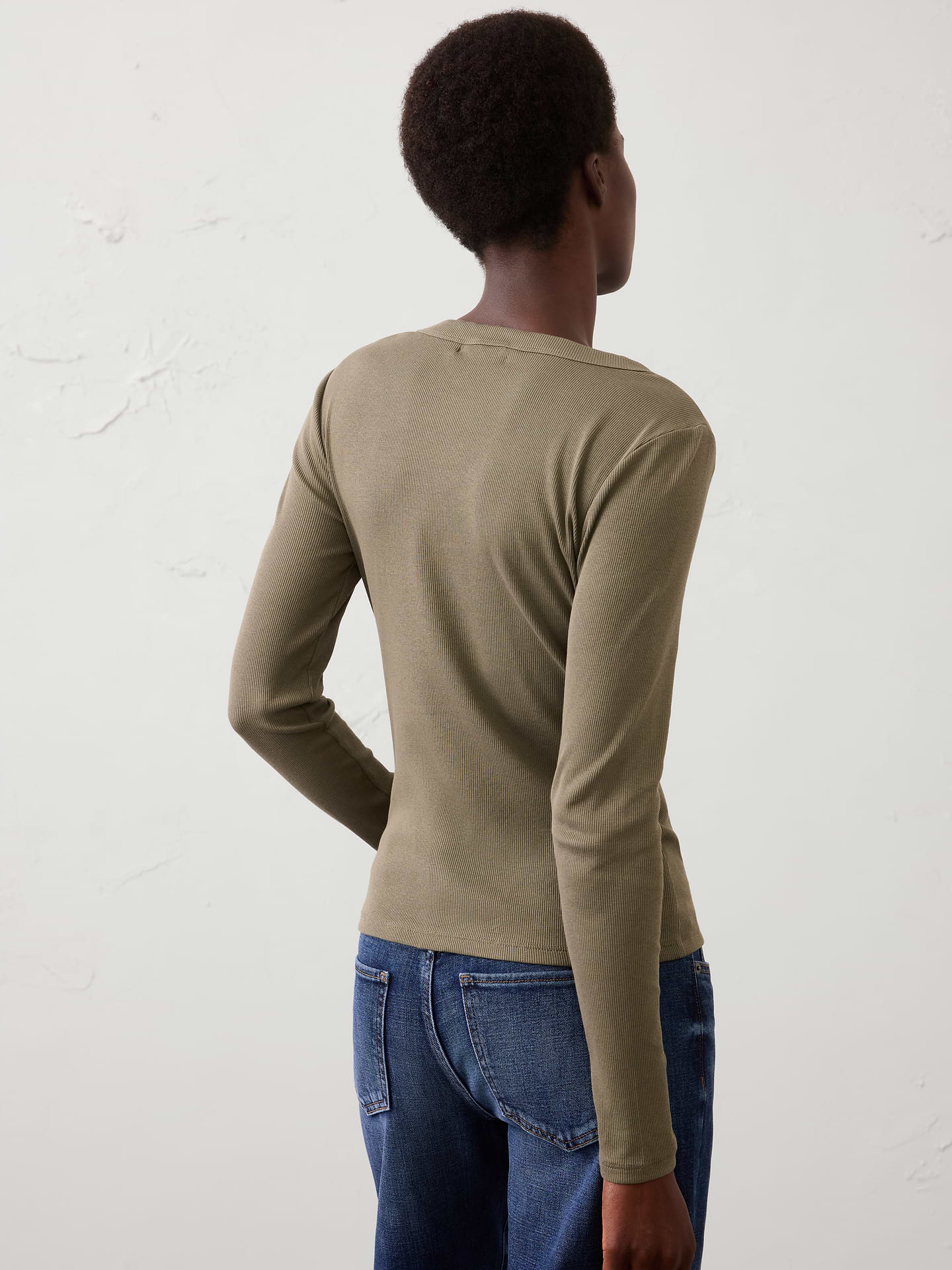 Image number 2 showing, Ribbed Henley T-Shirt