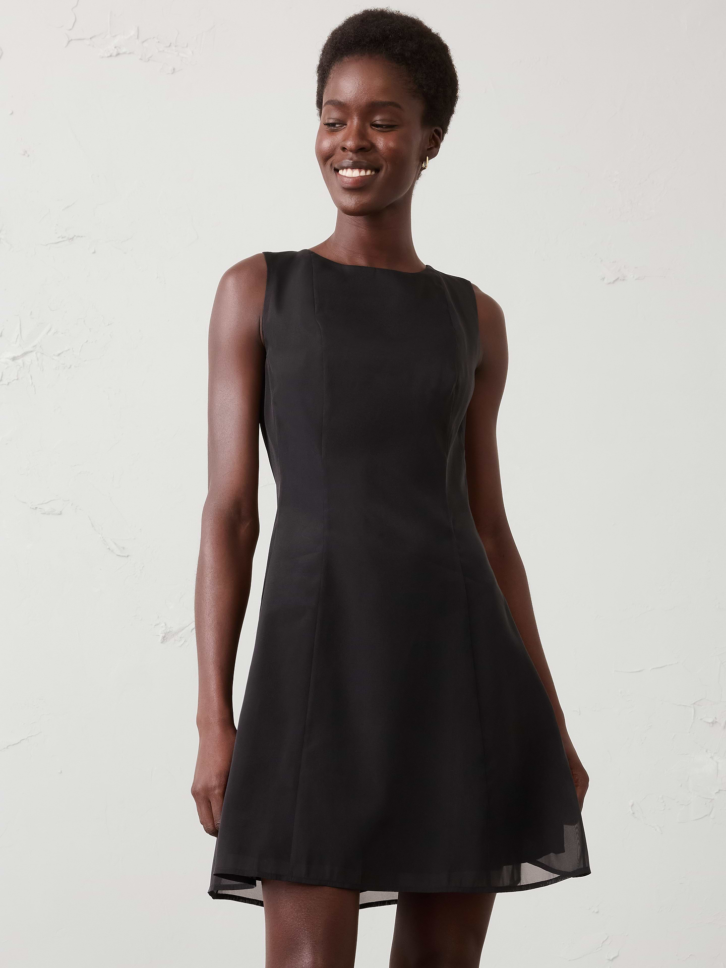 Image number 3 showing, Organza Above-Knee Dress