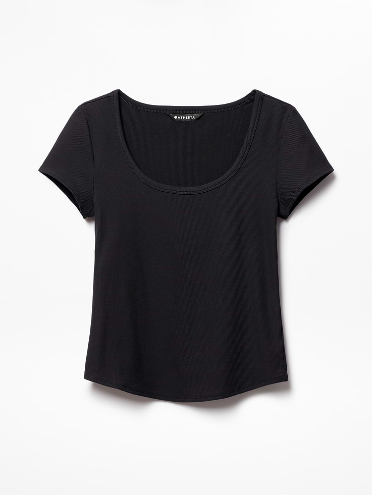 Image number 6 showing, Signature Rib Scoop Tee