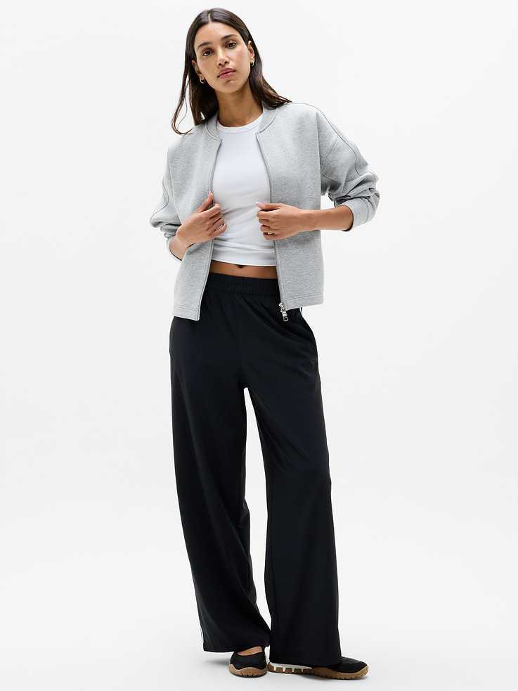 Image 2 of 5, Form Knit Bomber Sweatshirt