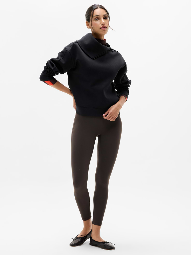 Image 2 of 5, Form Knit Shawl Collar Sweatshirt