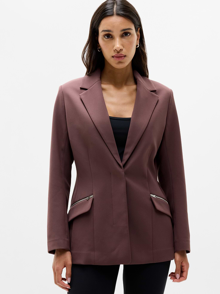 Image 1 of 7, FOR: Commuting, work, and travel, FEEL: PrimaStretch is refined, subtly textured, and perfectly stretchy, FAVE: Zip pockets secure your essentials, Product #1183563