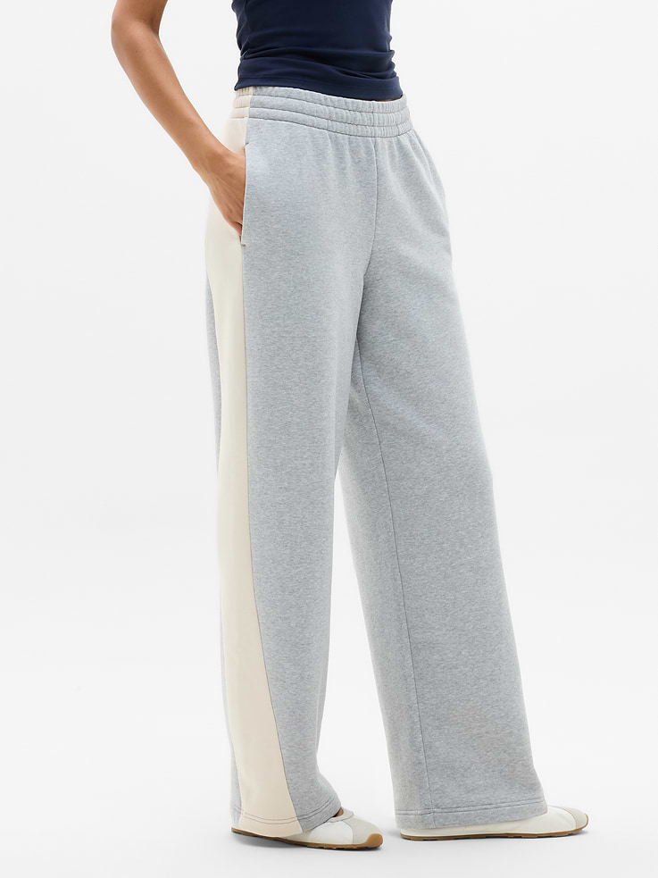 Image 2 of 5, Forever Fleece Colorblock Wide Leg