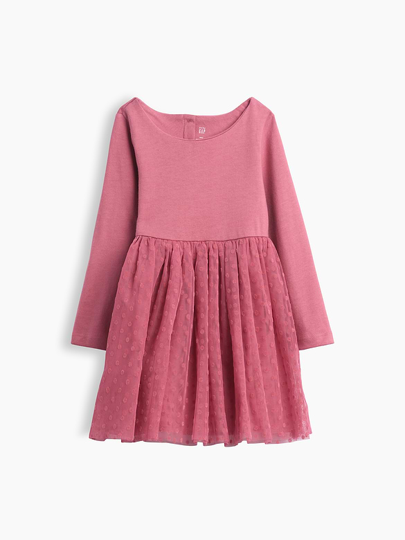 Baby & Toddler Mixed Media Tulle Dress