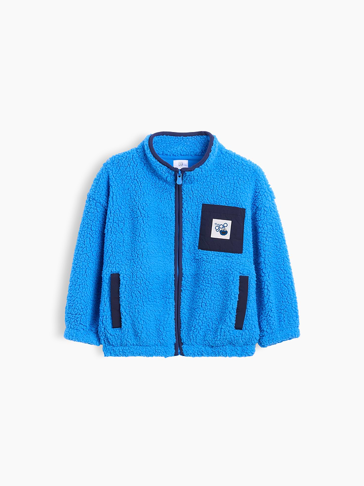 Image number 5 showing, Baby & Toddler Sesame Street Sherpa Zip Jacket