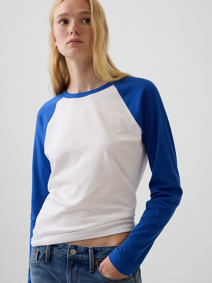 Image number 4 showing, Organic Cotton VintageSoft Raglan T-Shirt