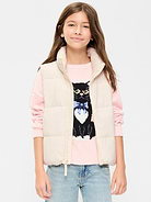 Image number 1 showing, Water-Resistant Quilted Puffer Vest for Girls
