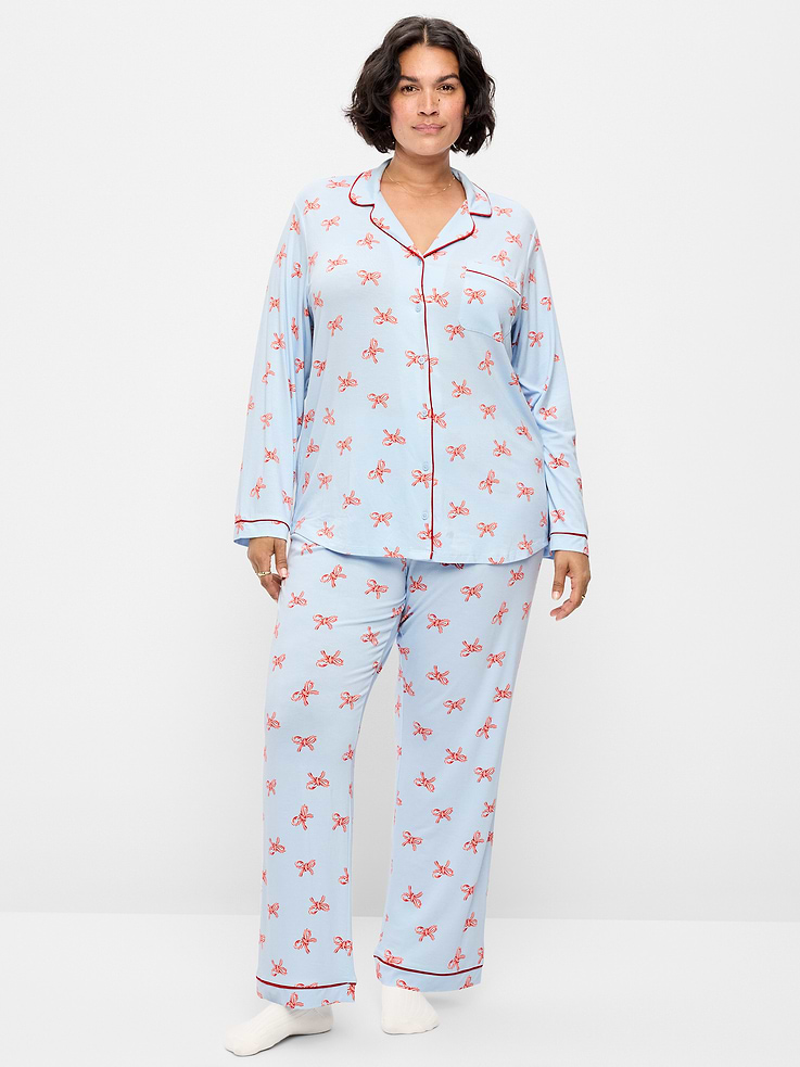 Image 7 of 8, Sunday Sleep Knit Jersey Pant Set