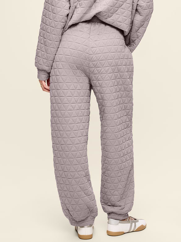 Pantalon en molleton raffiné matelassé