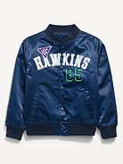 Image 2 of 4, Old Navy x Netflix Stranger Things: Tales From '85 Satin Bomber Jacket for Boys