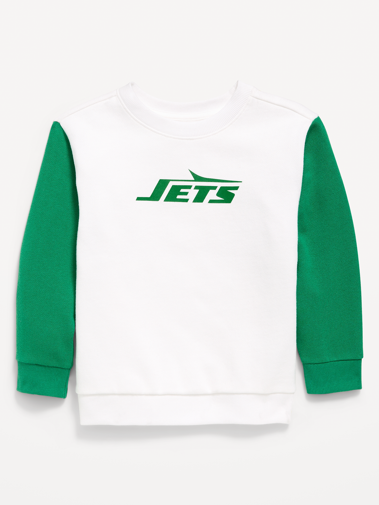 Image number 1 showing, New York Jets Oversized Crew-Neck Sweatshirt for Toddler Boys