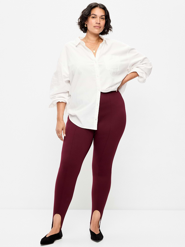 Image 7 of 8, High-Waisted Stirrup Leggings for Women