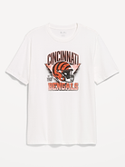 Image 1 of 1, rib-knit crew neck, short sleeves, graphic at front, Product #916403