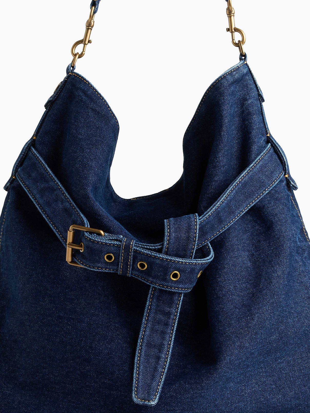 Image 6 of 7, Denim Shoulder Bag