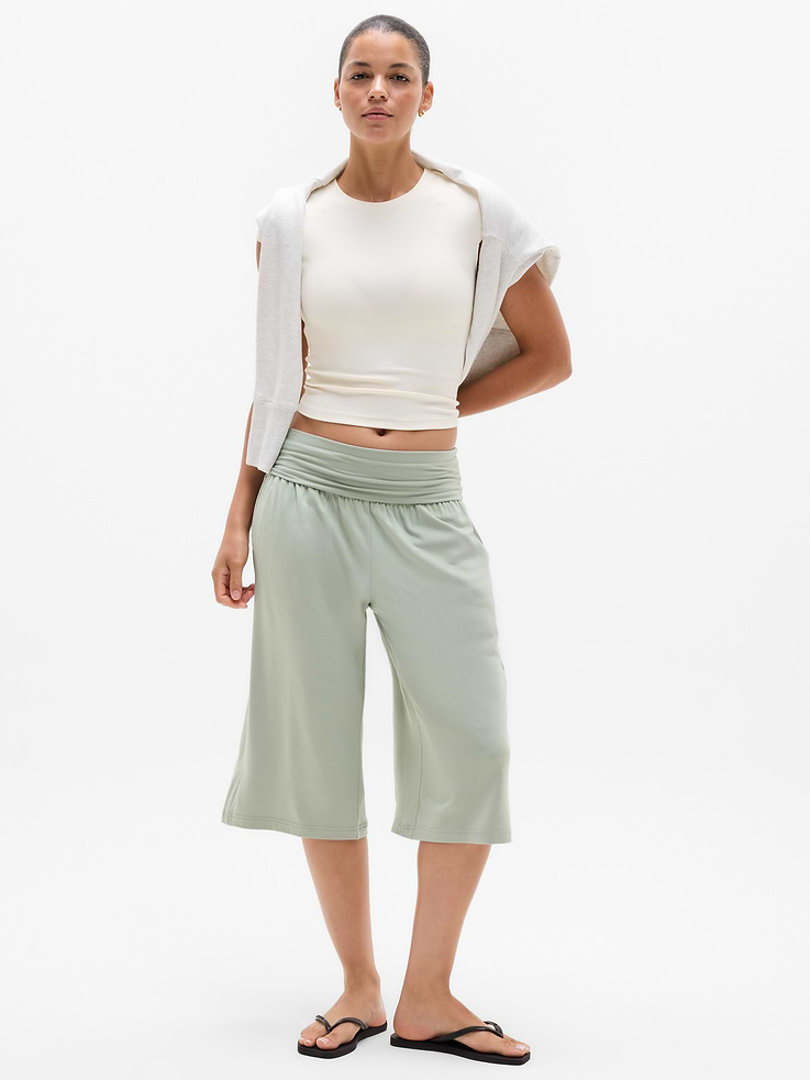 Image number 1 showing, Dream Drape Mid Rise Crop Pant