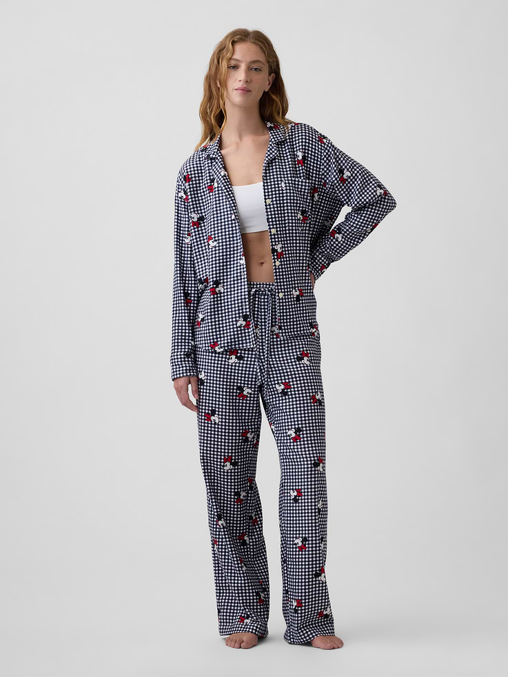 Image 1 of 4, Smooth flannel sleep pants., Drawcord ties at elasticized waist., Select styles have allover print or stripes., Product #1178604