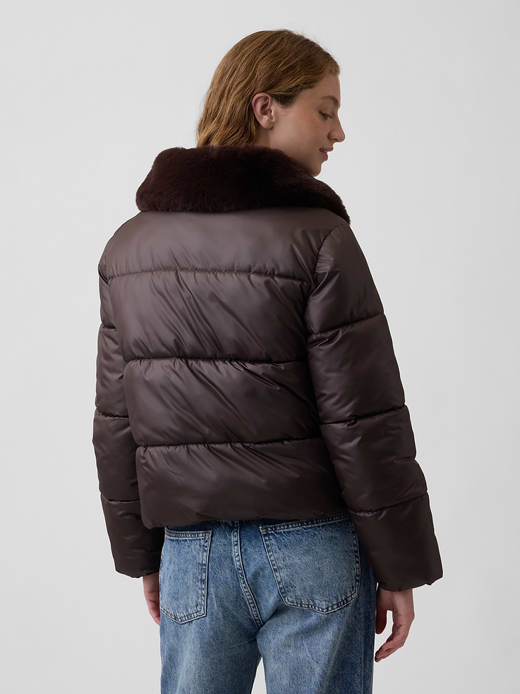 Image 2 of 5, Relaxed Quilted Puffer Jacket