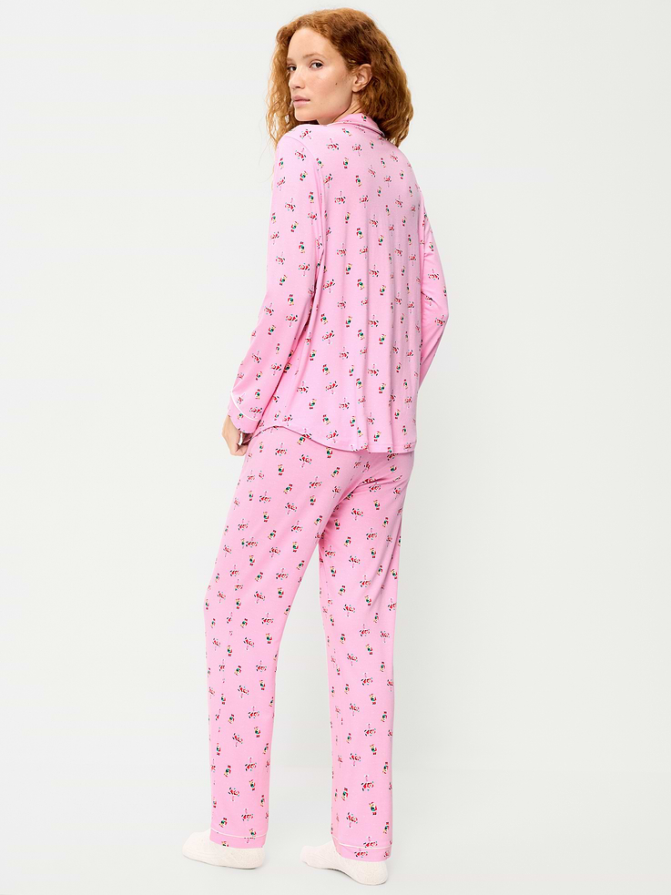 Image 2 of 8, Sunday Sleep Knit Jersey Pant Set