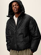 Image 3 of 4, Water-Resistant Utility Puffer Jacket