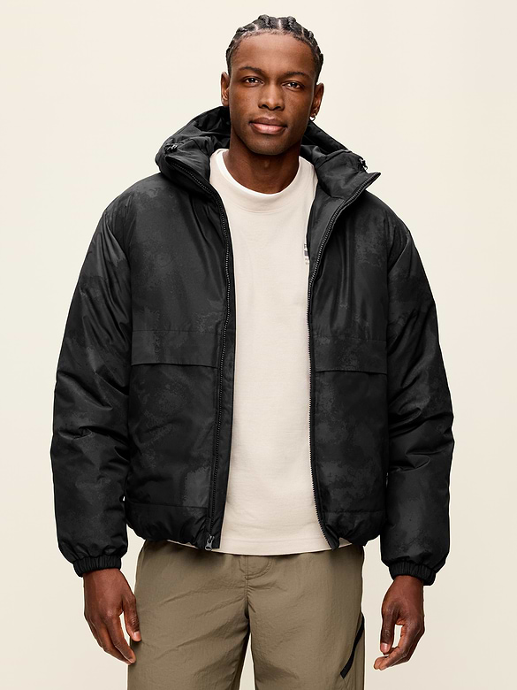 Water-Resistant Utility Puffer Jacket
