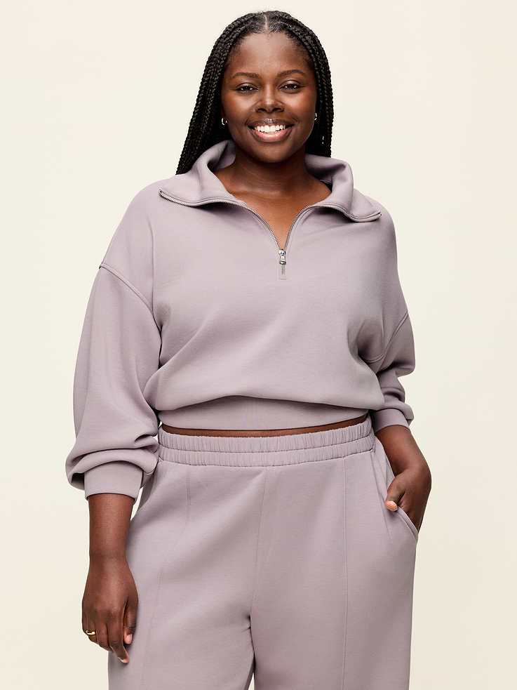 Image 7 of 8, Bounce Fleece Half-Zip Pullover Sweatshirt