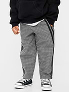 Image 2 of 4, Barrel-Leg Twill Track Pants for Toddler Boys